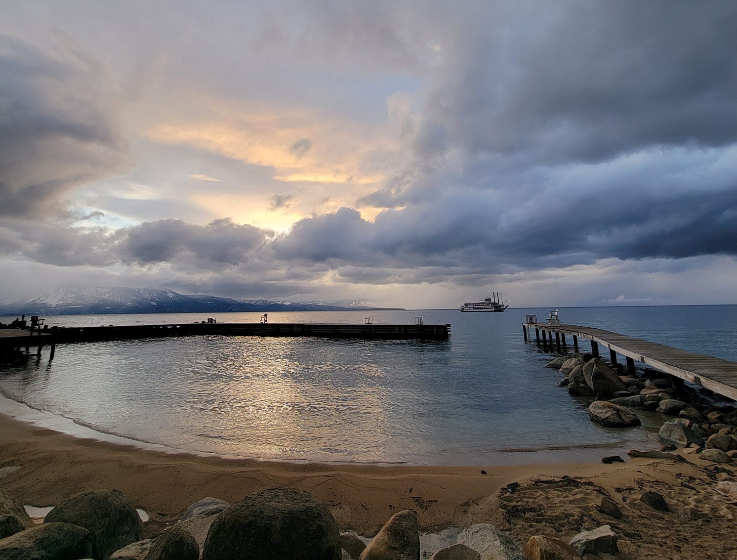 Lake Tahoe, Zephyr Cove, at Sunset