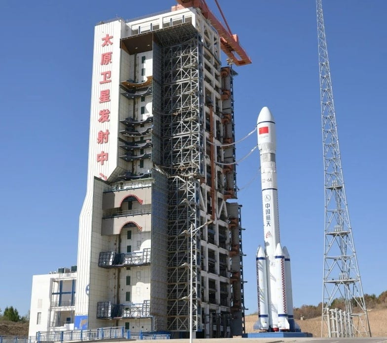 The Long March 6A Y23 vehicle stood at Launch Complex 9A ahead of its mission on May 12th 2026. The Long March 6A Y23 vehicle stood at Launch Complex 9A ahead of its mission on May 12th 2026.