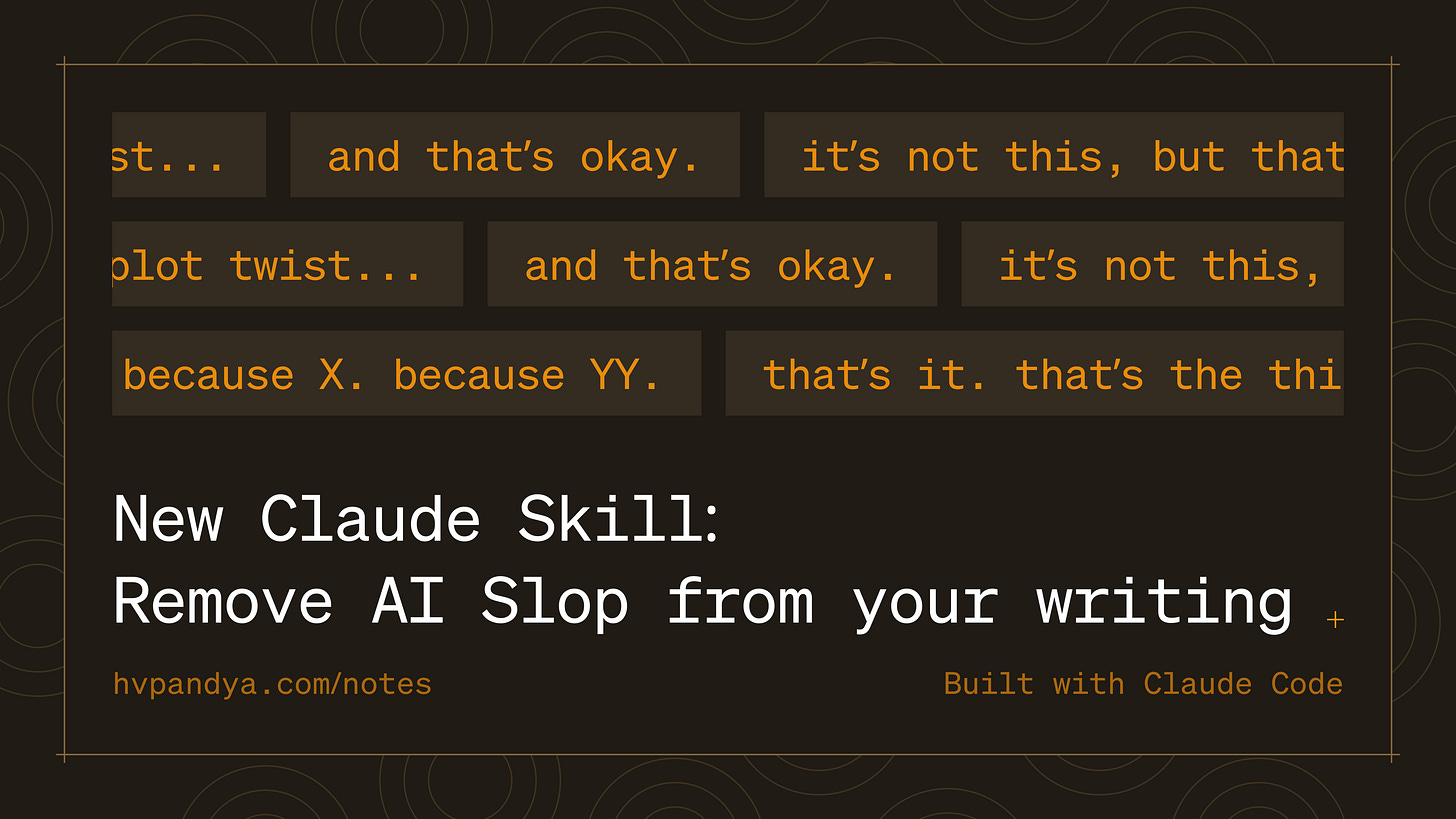 New Claude Skill: Stop AI Slop in Your Content