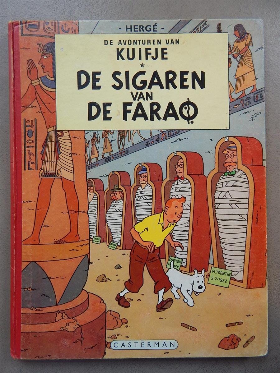 Kuifje 4 - De Sigaren van de Farao - hc - 1e druk - A55I ...
