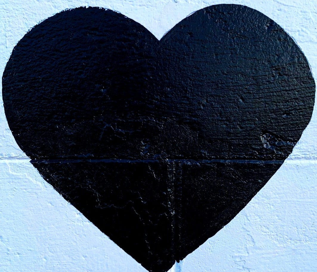 black heart printed concrete wall black heart printed concrete wall