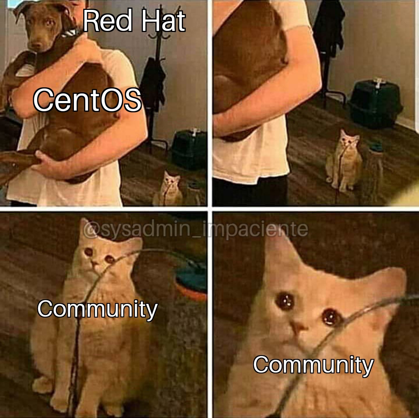 CentOS end... : r/linuxmemes