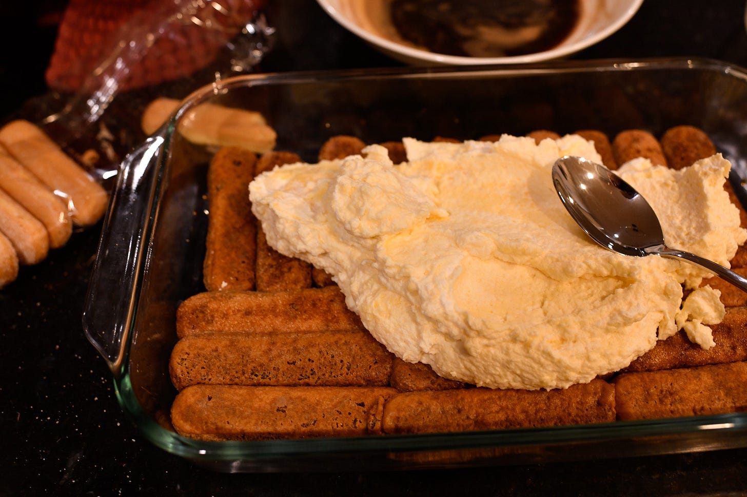 tiramisu in the making