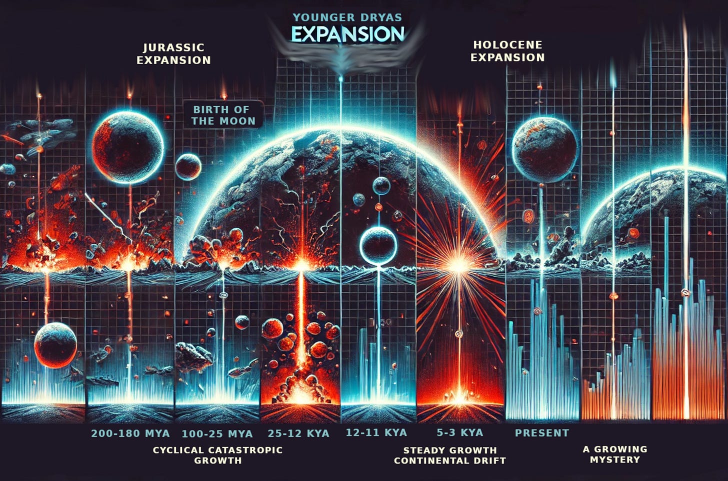The Expanding Earth Theory - by KC Tregaryn