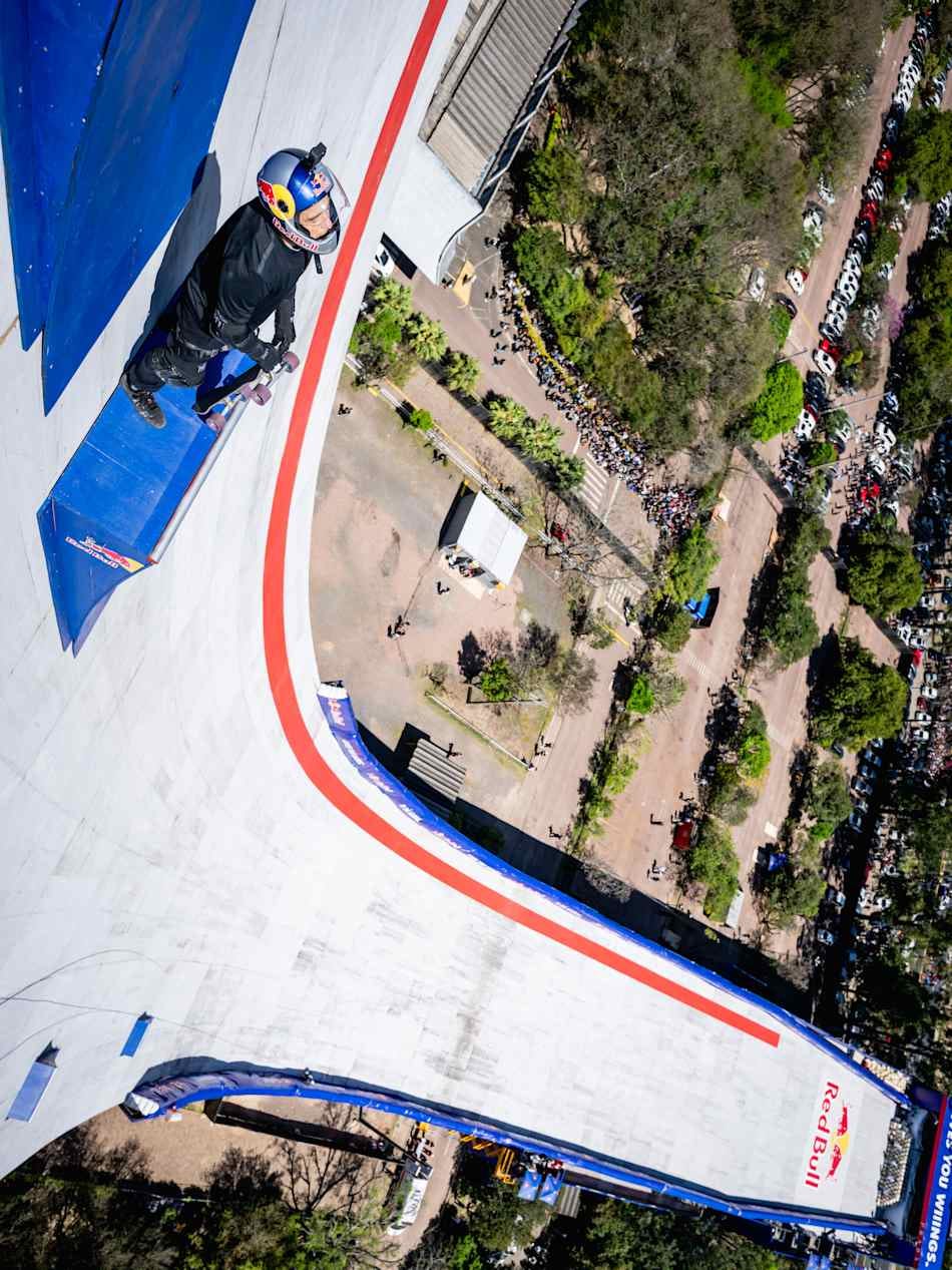 Sandro Dias seen during the Red Bull Building Drop in Porto Alegre, Brazil on September 25, 2025.