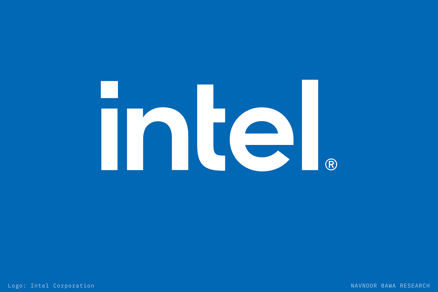 The Intel Corporation logo in white on Intel blue The Intel Corporation logo in white on Intel blue