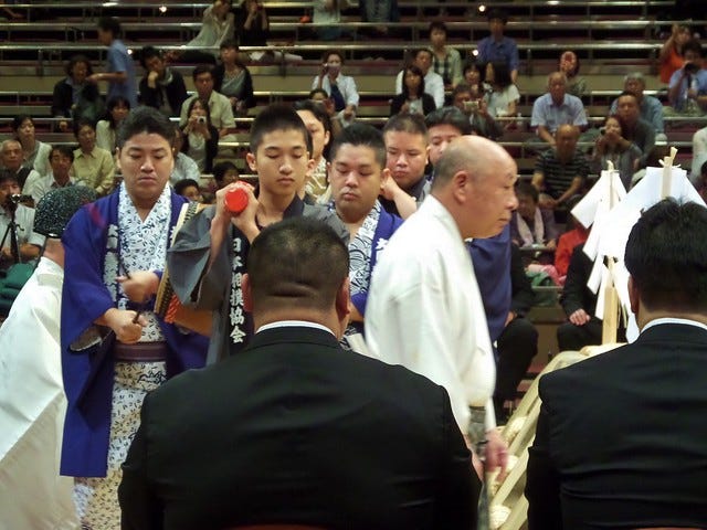 Drums in Sumo Opening Ceremony Drums in Sumo Opening Ceremony