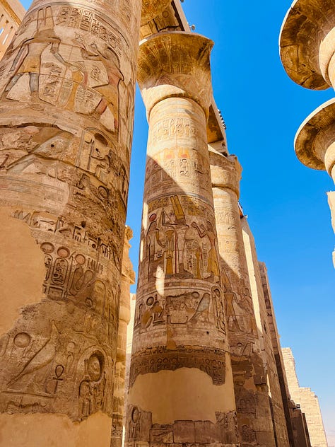 The Great Hypostyle Hall at Karnak, Egypt