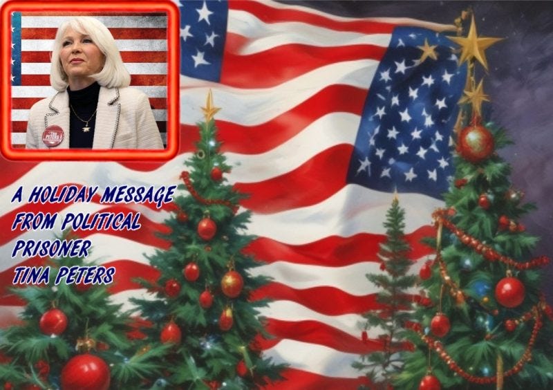 Tina Peters Shares Christmas Message from Prison. Tina Peters Shares Christmas Message from Prison.