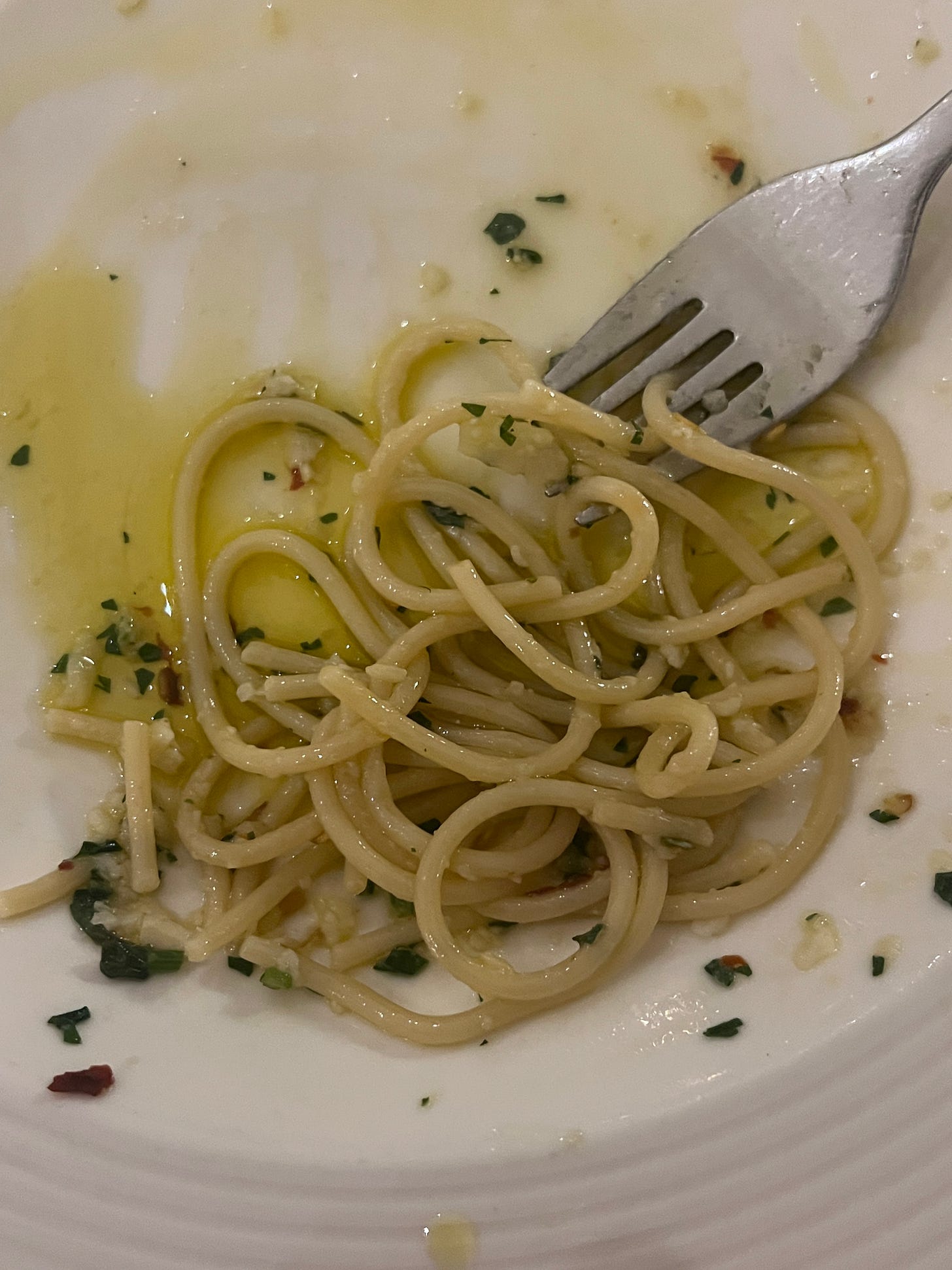 A plate of spaghetti in Sicily. 