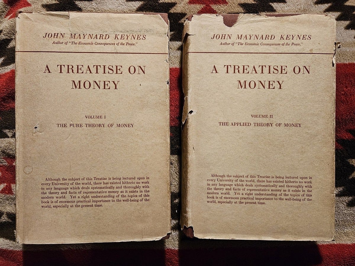 1930 JOHN MAYNARD KEYNES A TREATISE ON MONEY 2 x Volumes | eBay