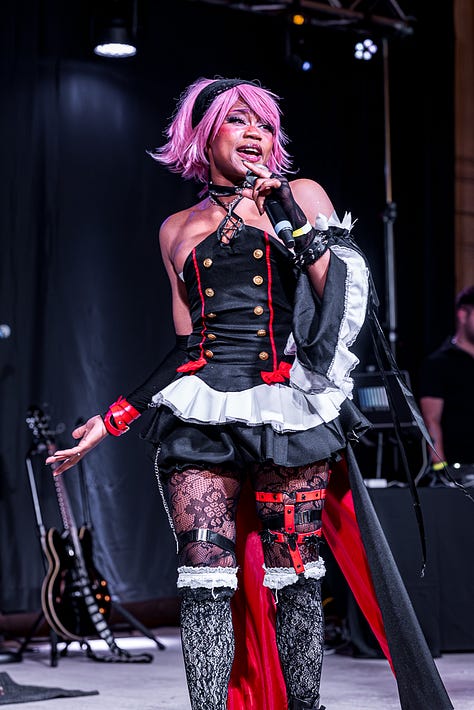 Korri Darkheart performing live at Wide Awake Festival.