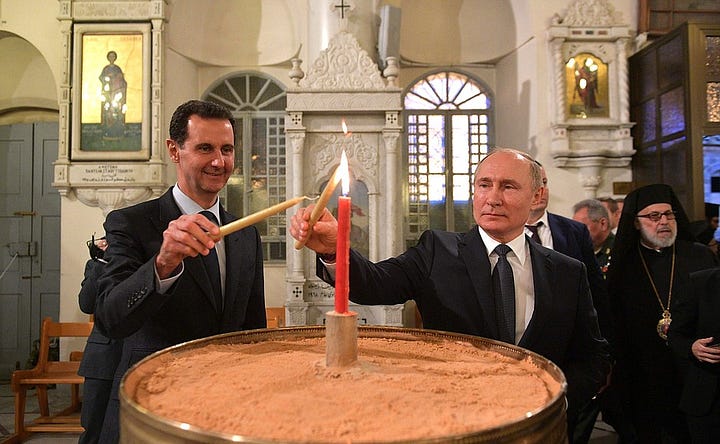 Vladimir Putin visited Mariamite Cathedral of Damascus