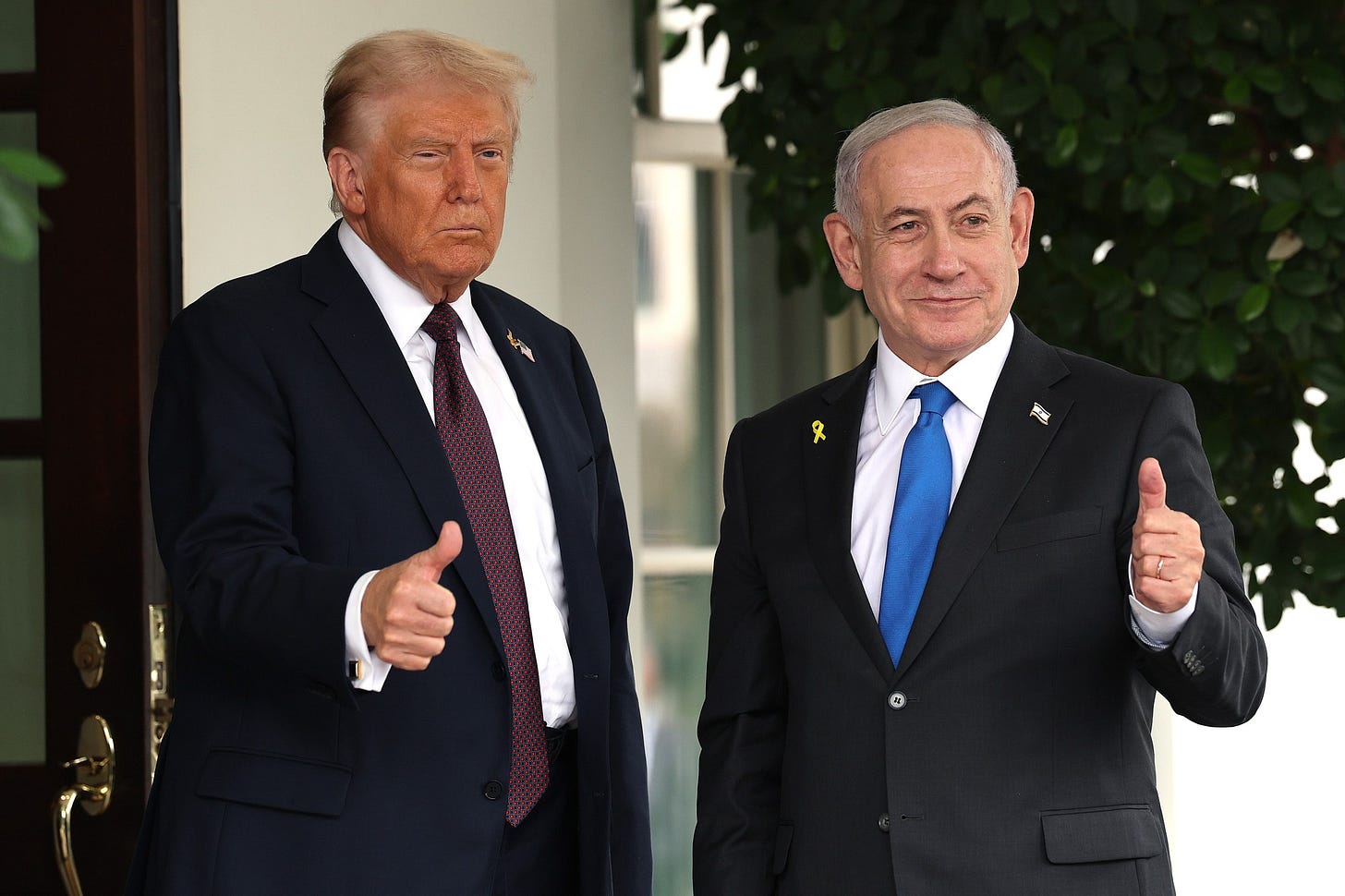 Israel’s Benjamin Netanyahu Meets With Trump At The White House Israel’s Benjamin Netanyahu Meets With Trump At The White House