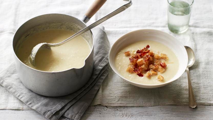Creamy celeriac soup 