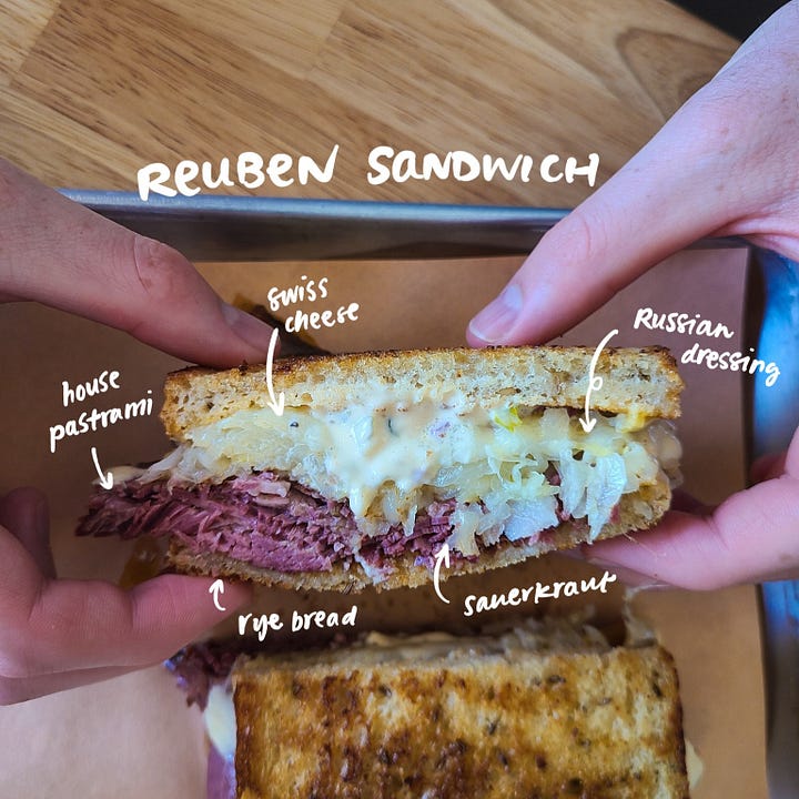 Clark's Snack Bar Reuben Sandwich