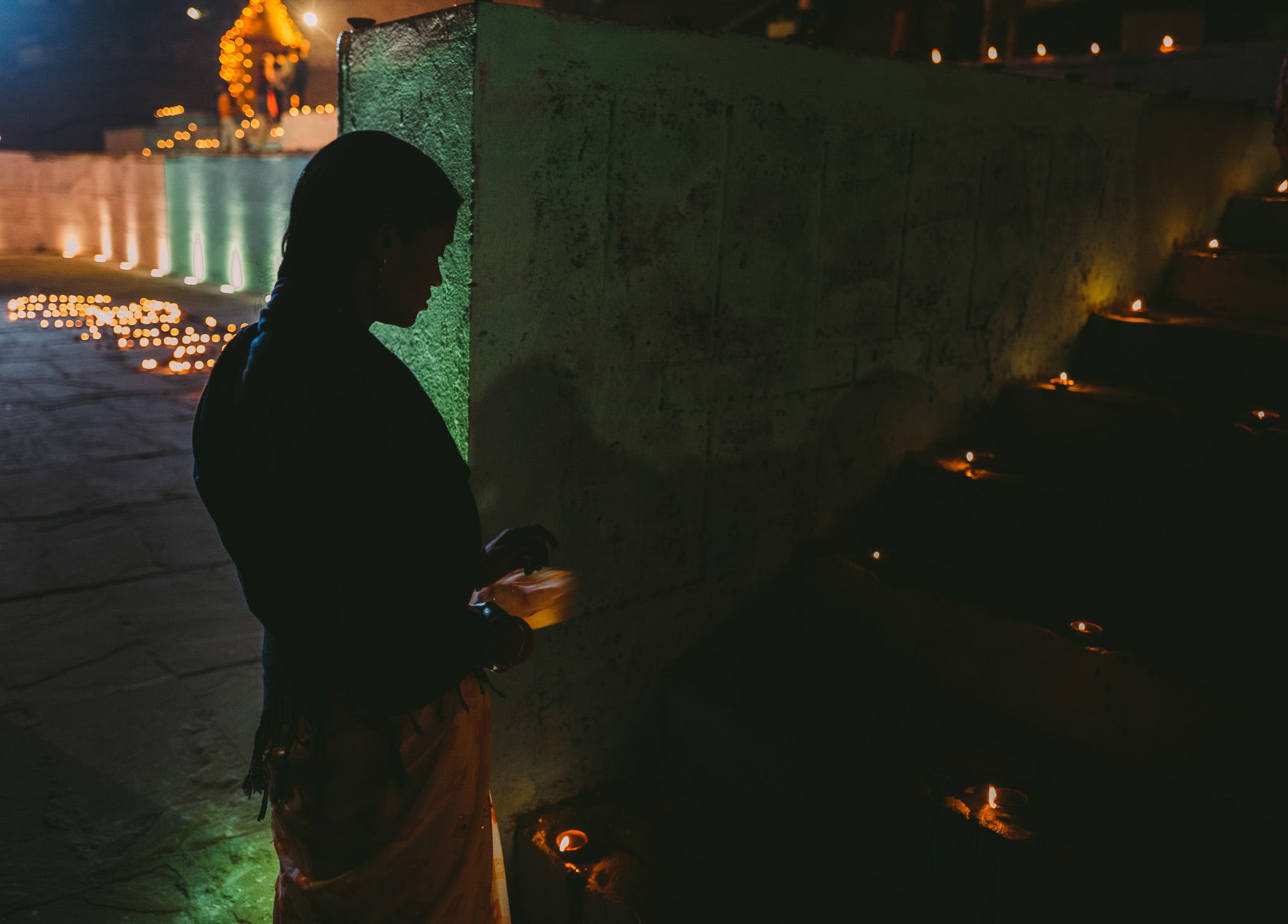 A photo from the biggest festival of Varanasi city - Dev Diwali