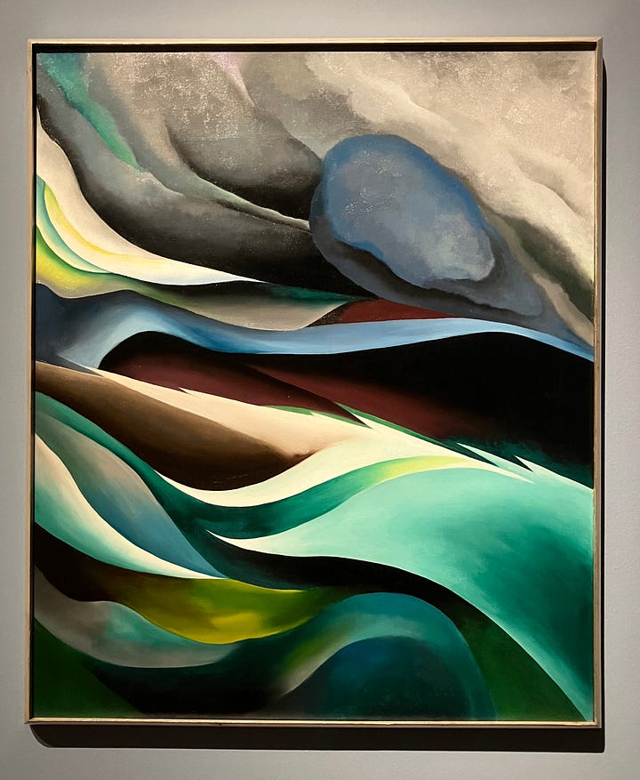 Abstract paintings by Georgia O'Keeffe