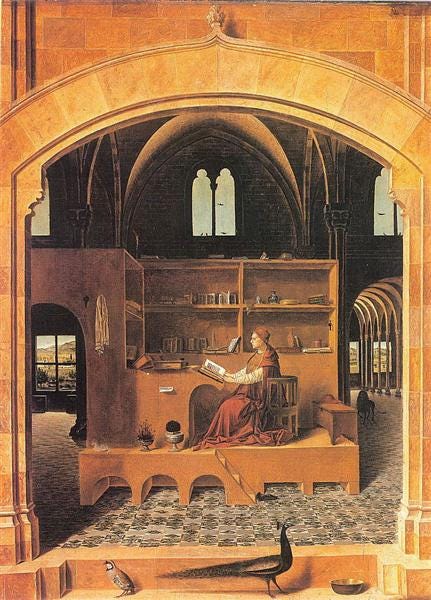 St. Jerome in His Study, c.1475 - Antonello da Messina - WikiArt.org