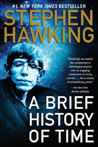 A Brief History of Time by Stephen Hawking book cover