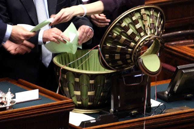 parliament votes for president of republic