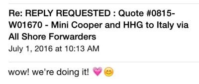 shipping commitment shipping commitment