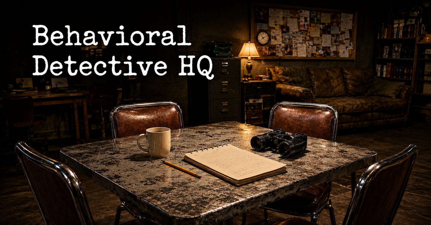 Behavioral Detective lounge