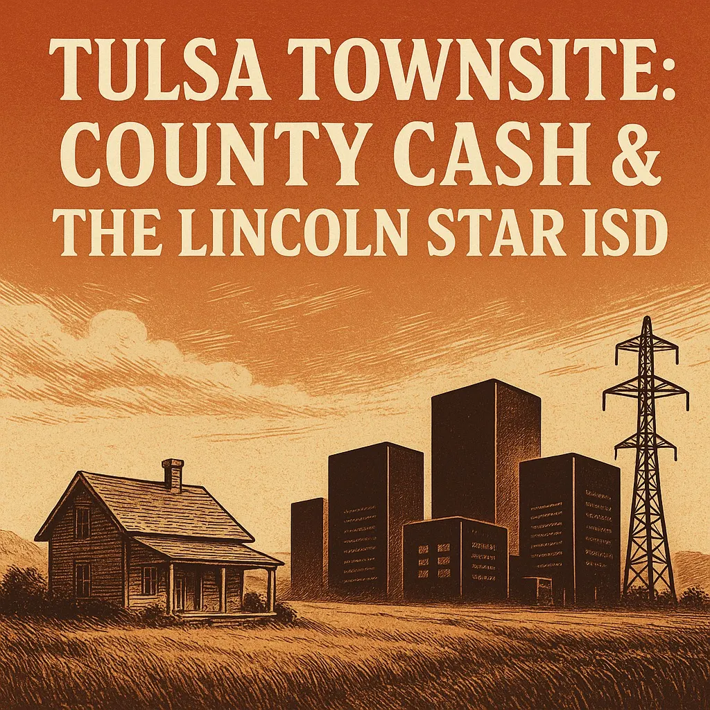 Part 1 – The Tulsa Townsite, County Cash & the Lincoln Star ISD