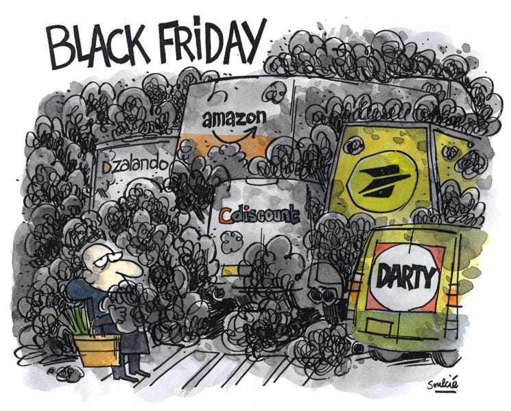 Friday for future” against “Black Friday” - Cartooning for Peace