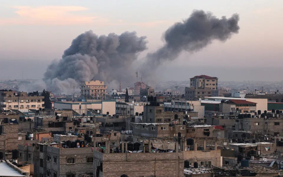 Rafah after an Israeli airstrike