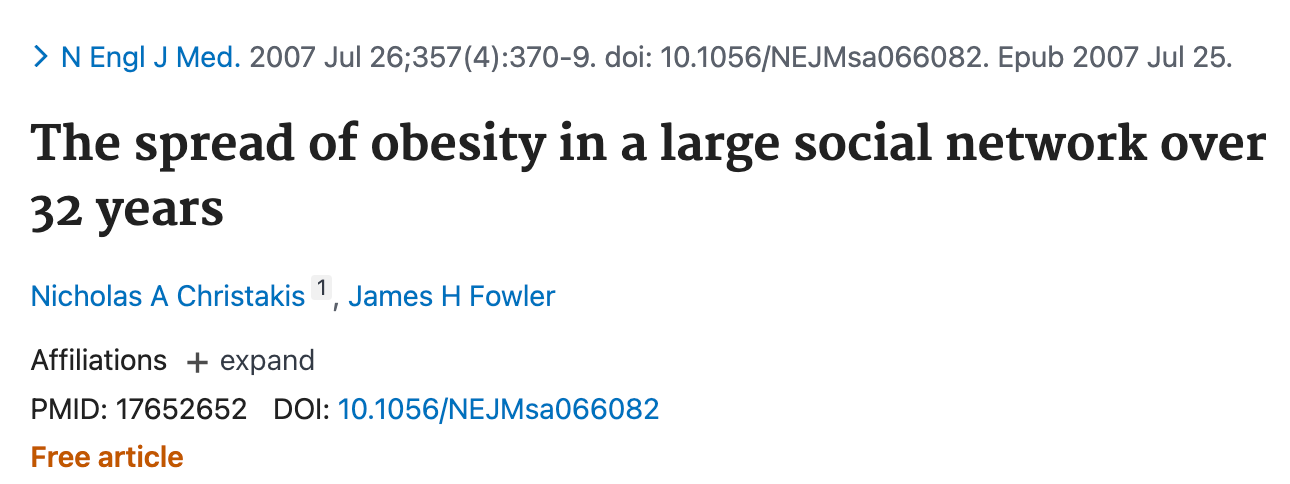 Solving for Fat Loss with Social Infrastructure