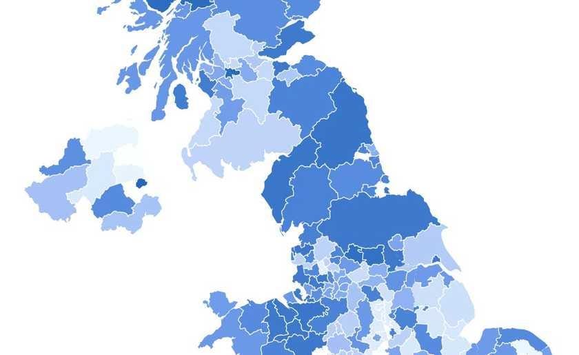 A map of local news in the UK