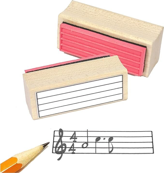 音楽五線譜ゴムスタンプ 時間を大幅に削減！|200