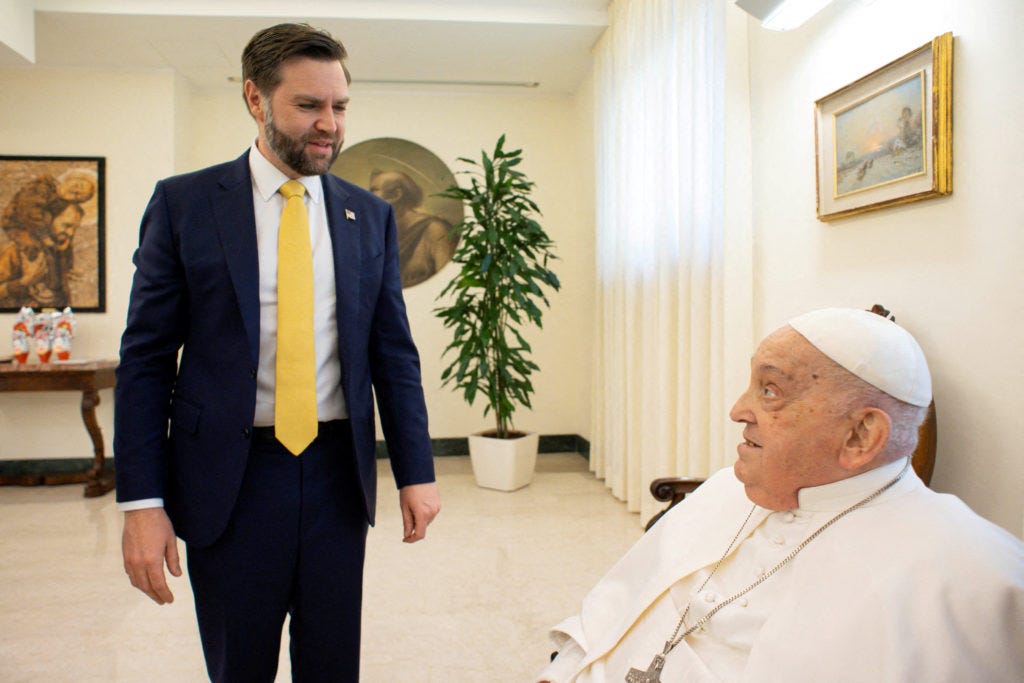 Pope Francis meets with U.S. Vice President JD Vance at the Vatican