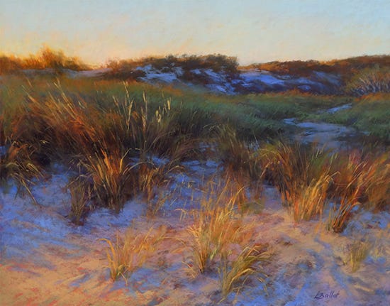 Sunset Filigree, 14x18, Pastel, © Lana Ballot Sunset Filigree, 14x18", Pastel, © Lana Ballot