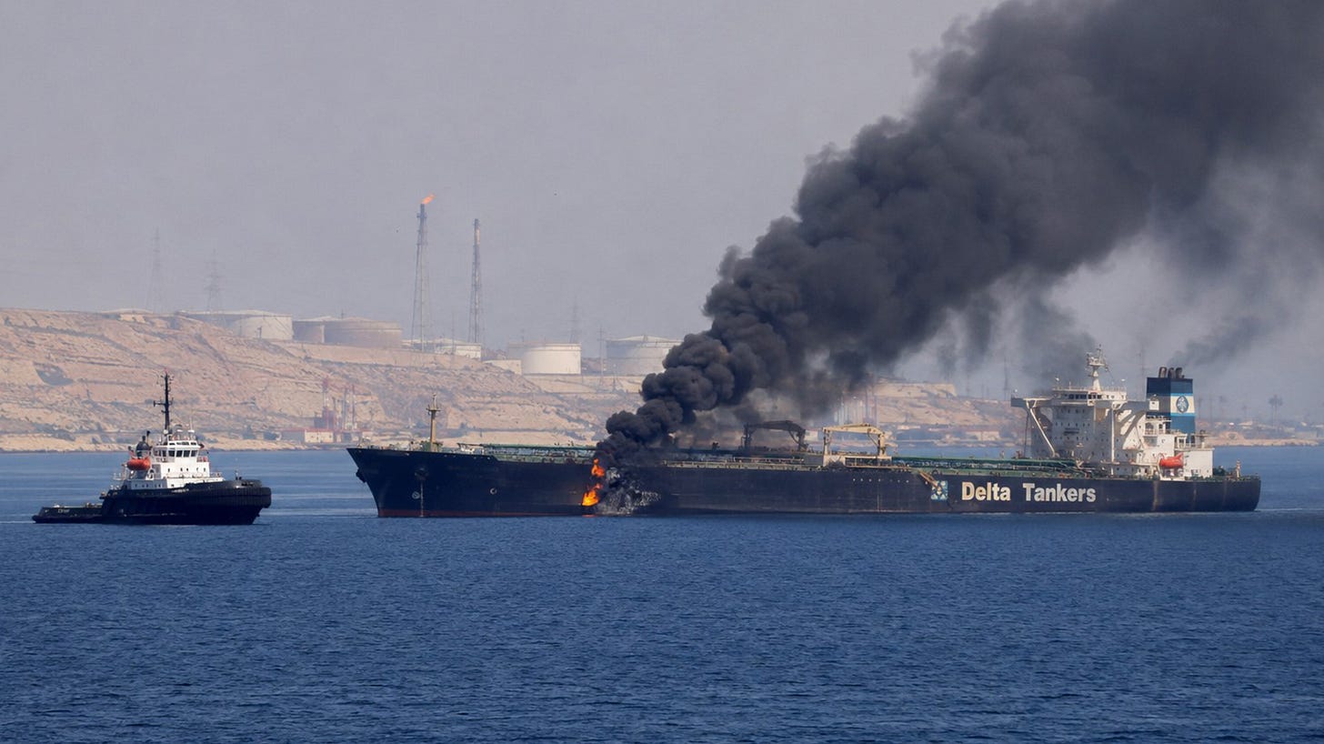 Iran Says Three Oil Tankers Caught Fire After Hitting Mines in Strait of Hormuz Iran Says Three Oil Tankers Caught Fire After Hitting Mines in Strait of Hormuz