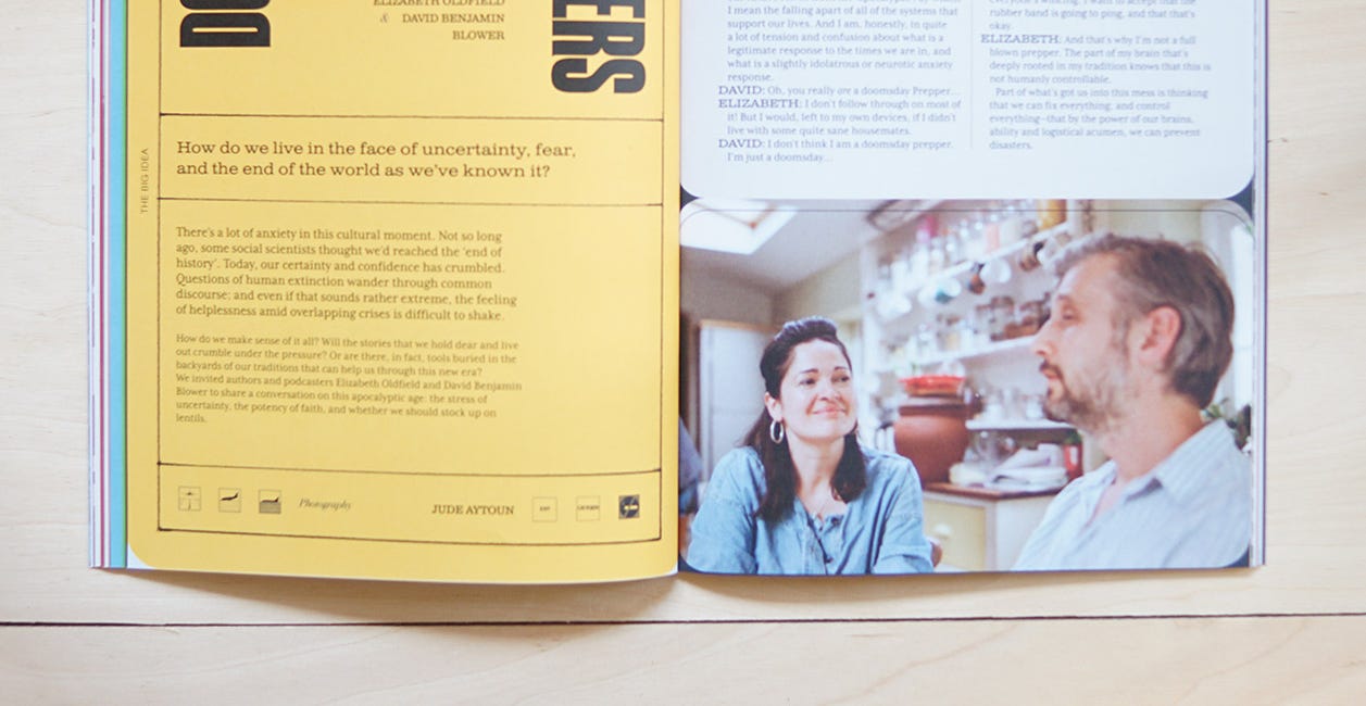 Doomsday Prepping with Elizabeth Oldfield & David Blower