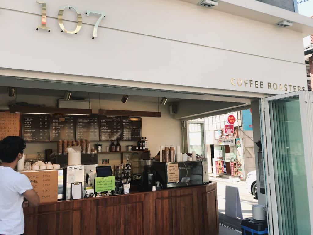 Coffee shop in Seoul, South Korea