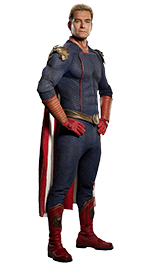 Homelander standing in his cape