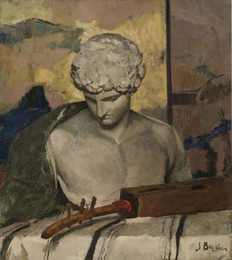 'Antinoüs' - olieverf op doek: Jo Bauer-Stumpff (herkomst coll. Kunsthandel Bies)