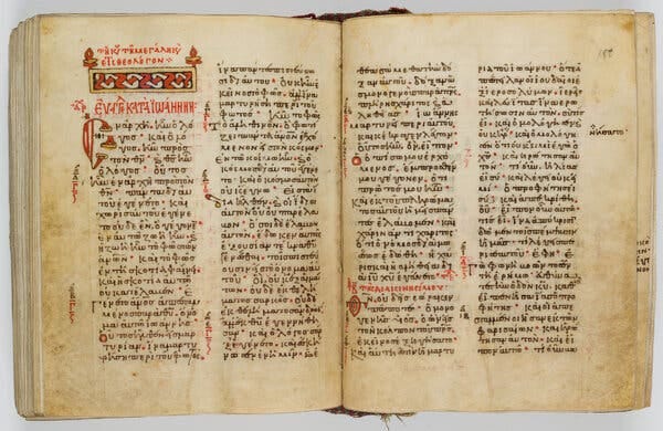 The Museum of the Bible returned a gospel that is more than a thousand years old to the Greek Orthodox Church after determining it had been looted. The Museum of the Bible returned a gospel that is more than a thousand years old to the Greek Orthodox Church after determining it had been looted.
