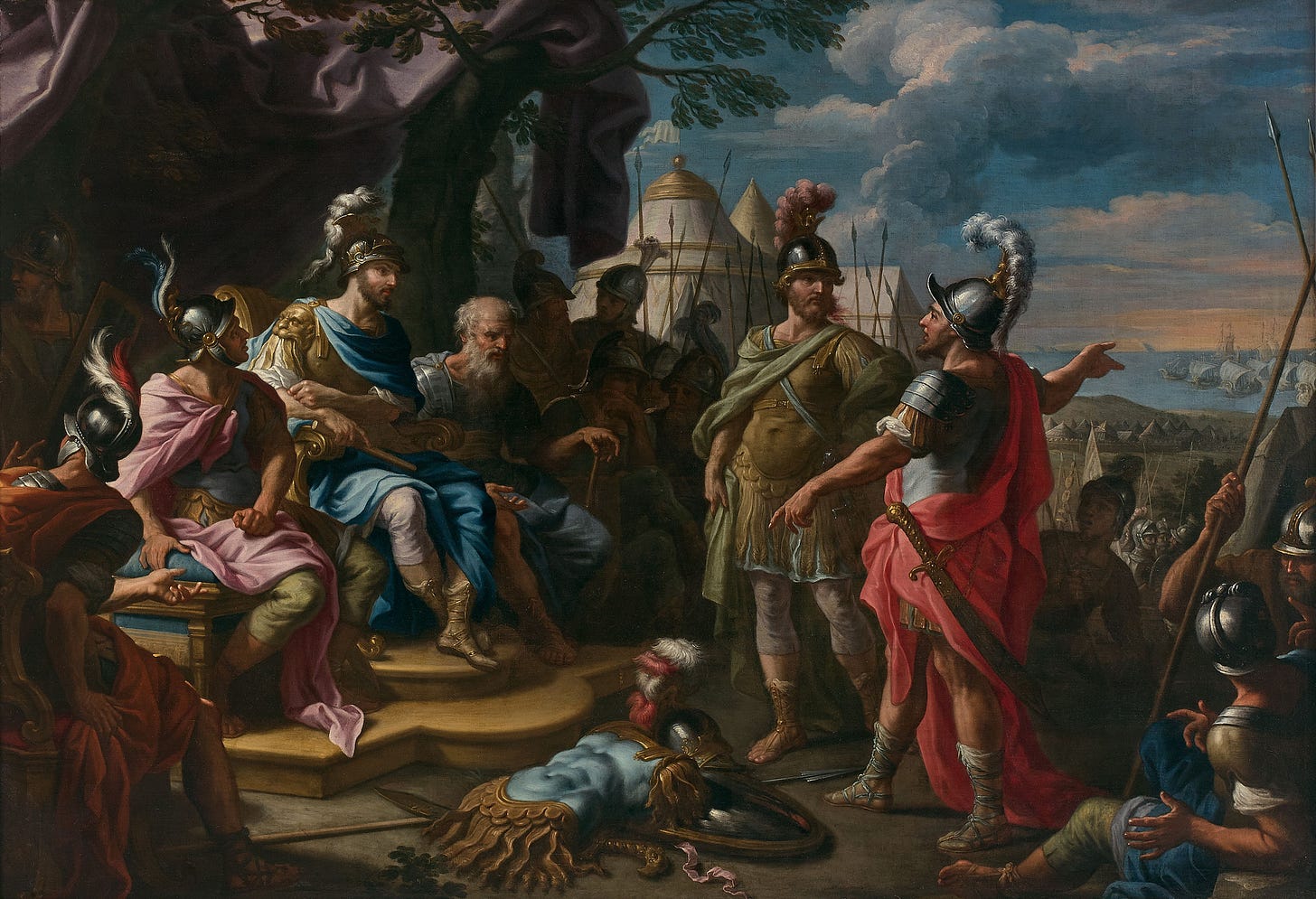 File:The Argument between Ajax and Odysseus over Achilles' armour, by Agostino  Masucci.jpg - Wikimedia Commons