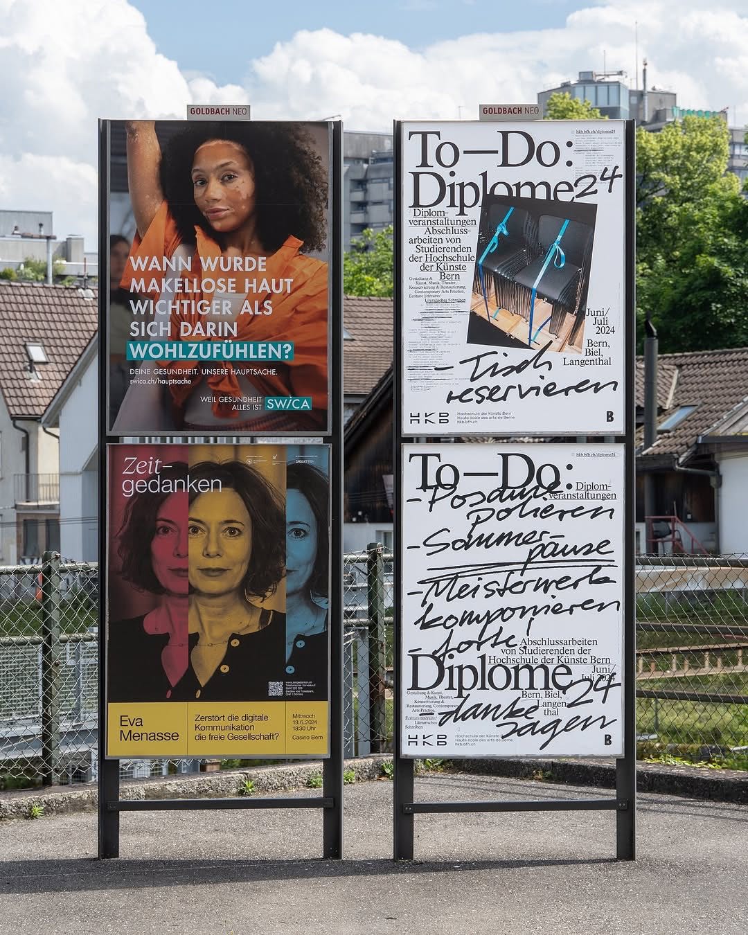 Jonas Bader – Cyrill Heinen / [internship at] Atelier HKB, To-Do: HKB Diplomkampagne 24, HKB Viskom, HKB Bern, 2024 [Typographic Poster Design Inspiration]
