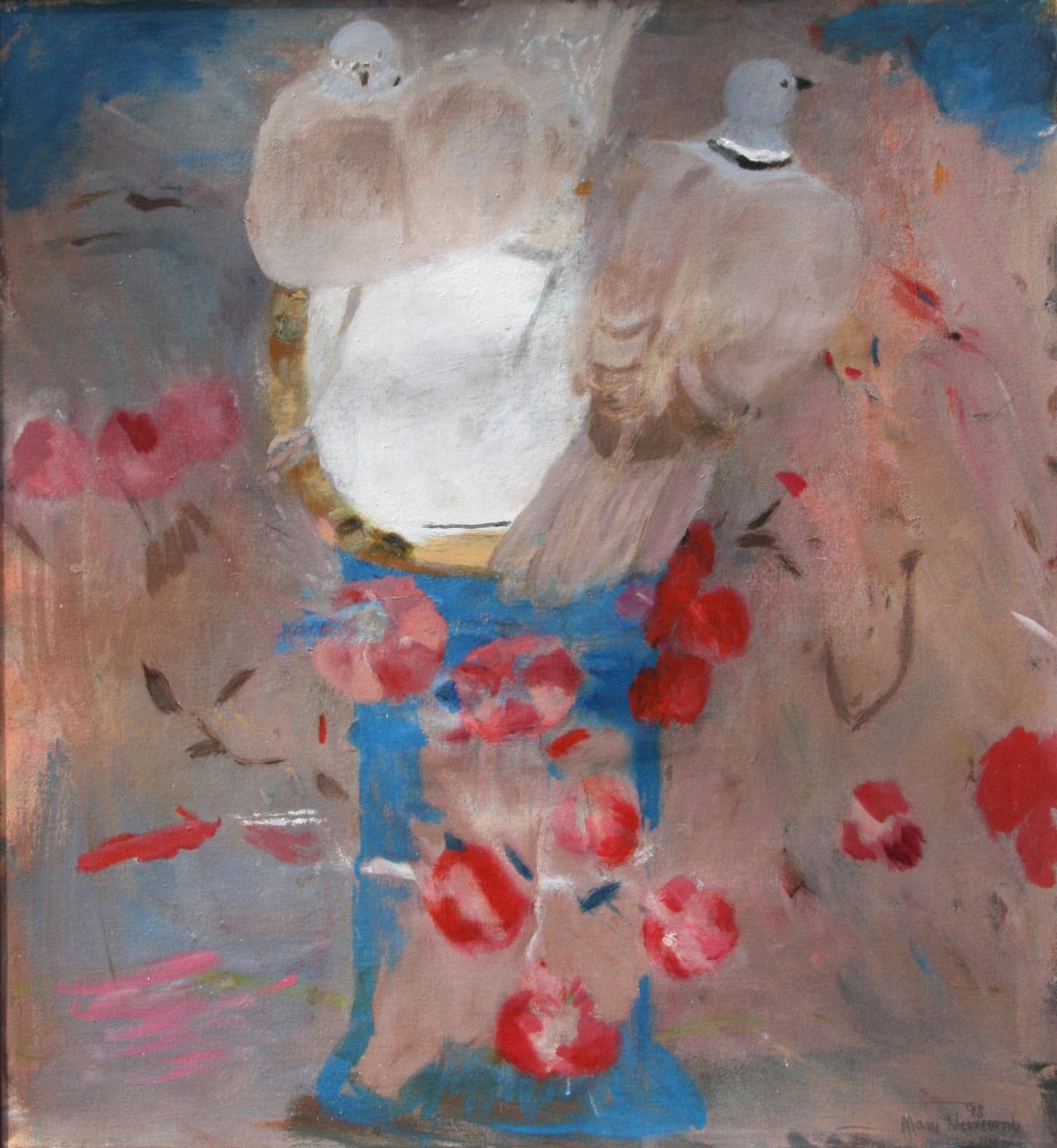 Mary Newcomb, Collared Doves Lifted by Light, 1998