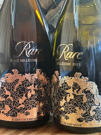 Rare Champagne Millésimé Rosé belongs to the B Corp Champagne house Piper-Heidsieck.