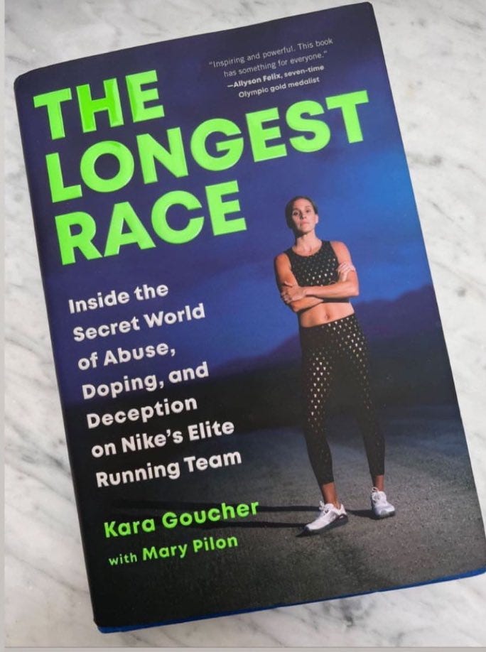 Kara Goucher on X: "If you've read my book The Longest Race- join us  @Relay_site while we discuss it on Monday the 24th at 7pm est. This edition  of book club is