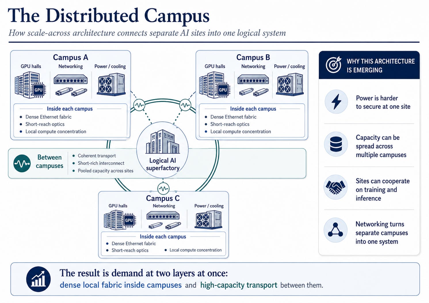Agentic AI, the Distributed Campus, and the Networking Layer of