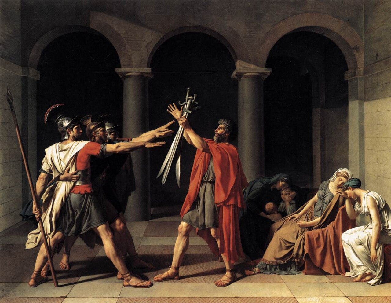 Jacques Louis David, The Oath of the Horatii, 1784 Jacques Louis David, The Oath of the Horatii, 1784