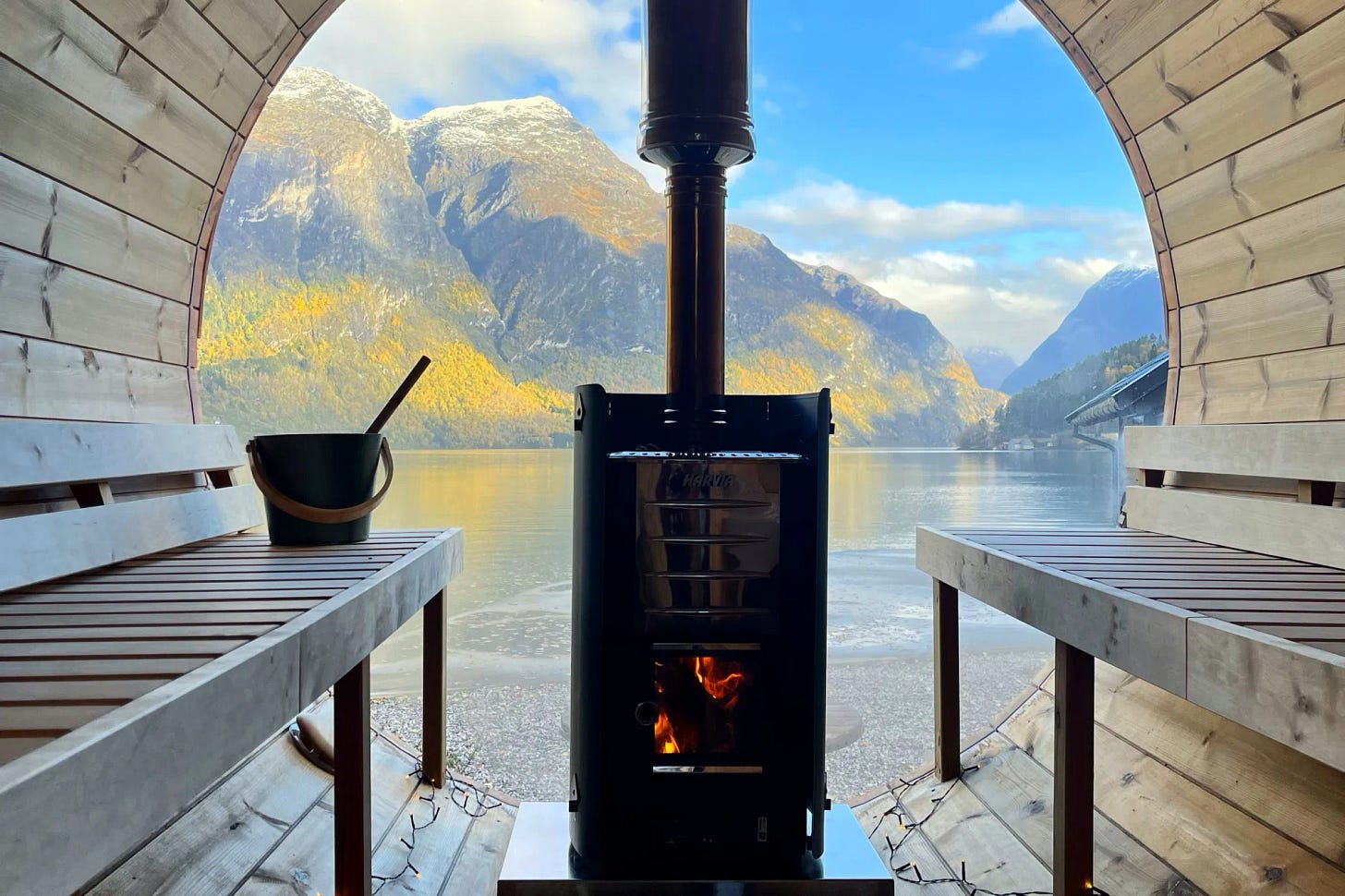 Sauna ved Oppstrynsvatnet