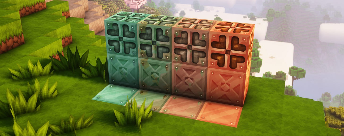new copper blocks for sapixcraft